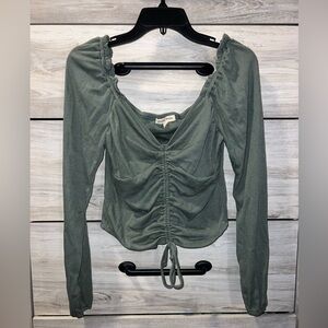 Green Long Sleeve Top